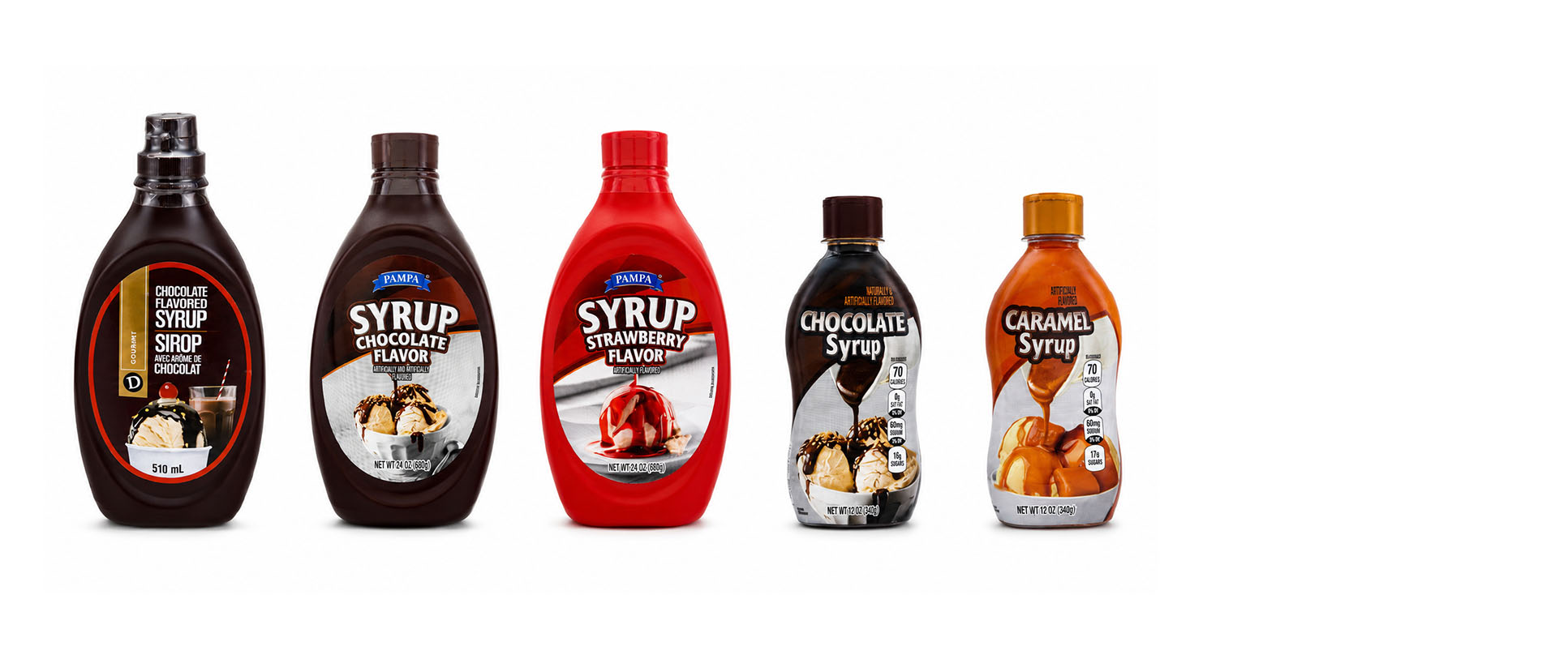 Portafolio de siropes de sabores Multifoods