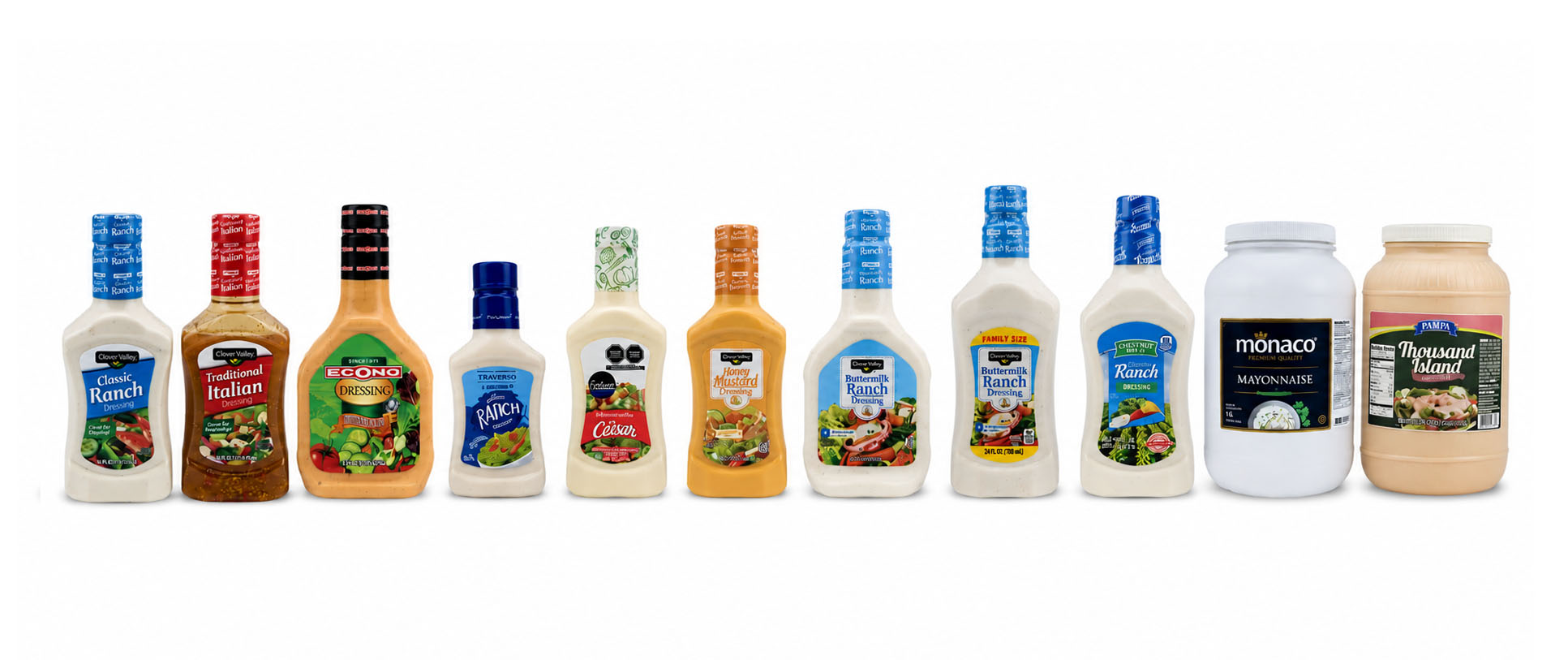 Portafolio de aderezos para ensaladas Multifoods